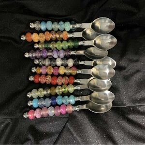 Colorful Beaded Handle Spoons